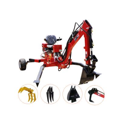 China China Best Mobile Gasoline Mini Towable Excavator For Sale 9 Horsepower for sale