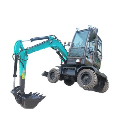 China Mini construction digging/garden wheeled excavator with EPA certification for sale for sale