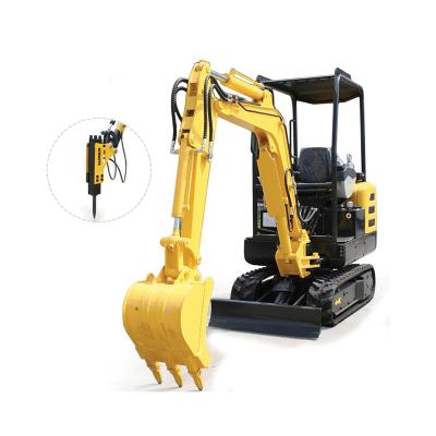 China Construction Digging / Chinese Widely Used Bagger 2.0 Ton New Mini Garden Excavator Price Small for sale