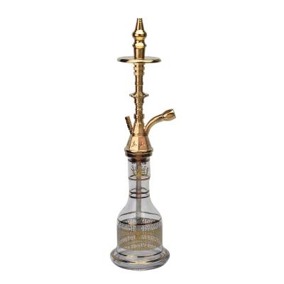 China Zinc Long Gold Vapor Egypt Style Hookah Set Accessories Hookah Click Hookah Shisha Set Z-9010 for sale