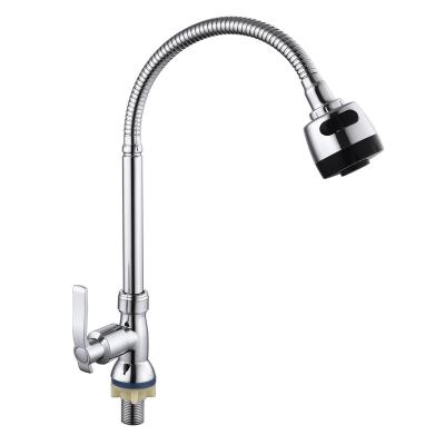 China Other Design Wholesale New Chrome Flexible Kitchen Faucet With Sprayer for sale