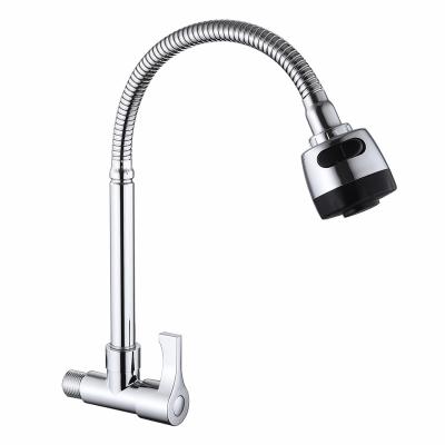 China Thermostatic Hot Wall Mounted 360 Flexible Faucets South America Design Adjustable Cold Water Kitchen Sink Faucet for sale