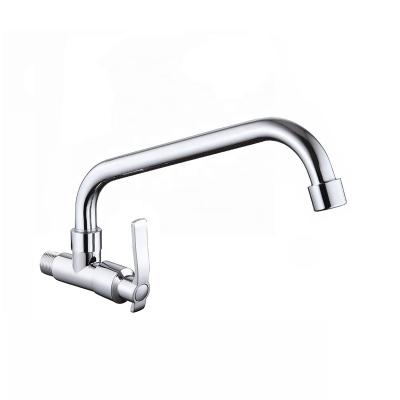 China Thermostatic Faucets Wholesale Single Handle Wall Mounted Zinc Body SS Pipe Kitchen Faucet Faucets for sale