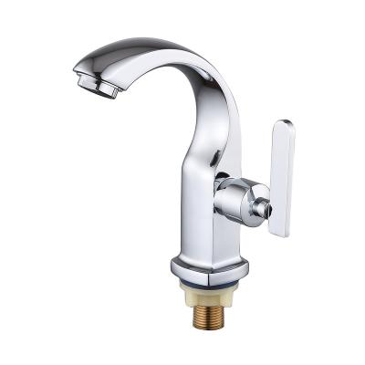 China Factory Supplier Thermostatic Faucets Modern Bathroom Faucet Water Saver Deck Mounted Chrome Single Handle Faucet For Wash Basin for sale