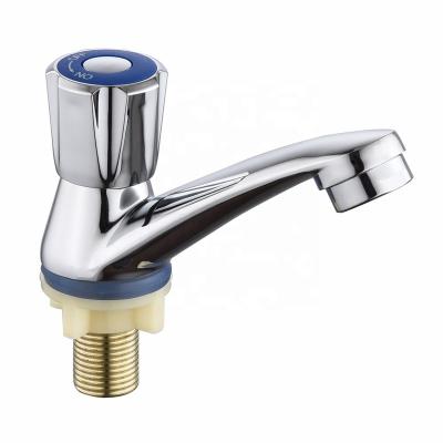 China Thermostatic Faucets Wholesale Sink Water Faucet Deck Mounted Chrome Finish Zinc Body Bathroom Water Faucets for sale