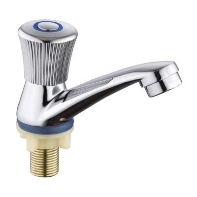 China Thermostatic Faucets Single Cold Water Wash Hand Zinc Body Deck Mounted Bathroom Faucet for sale