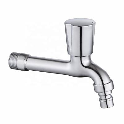 China Traditional Direct Sanitary Polish Zinc Chrome Factory Supplier Pipe Bib Faucet Cold Water Bib Wall Mounted Faucets for sale