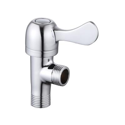 China New Design Modern Wall Mounted Toilet Angle Valve 2 Way Faucet Accessories 1/2 Angle Valve For Bathroom for sale