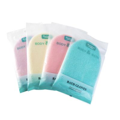 China EXFOLIATING customized exfoliating scrub beauty glove for bathroom for sale