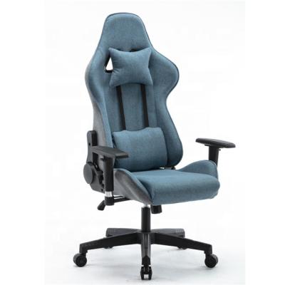 China (Size)Adjustable Fabric Gaming Chair Cheap Computer Desk With Headrest Gaming Chairs Use For Gaming Games for sale