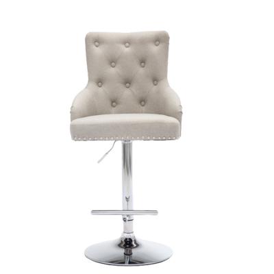 China Goods 2021 Hot Sale Modern Design Velvet Bar Chair Leisure Chair Comfortable Bar Stool for sale