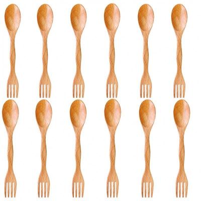 China Wholesale Disposable Biodegradable Wooden Cutlery Spoon Fork Knife for sale