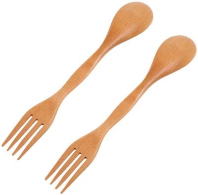 China Hot Eco Friendly Disposable Set Disposable Wooden Restaurant Cutlery Spoon Bamboo Knives Bifurcates Disposable Set Biodegradable Wooden Cutlery for sale