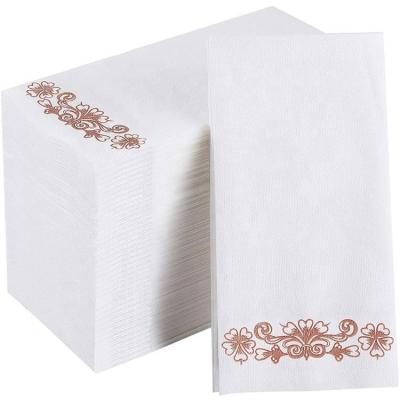 China Hot Sale Tissue Paper Napkin Printed Disposable Thick Soft Napkin For Restaurant Dinner Napkins for sale