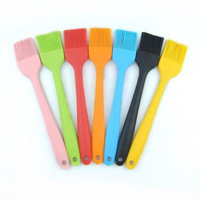 China 21cm Viable Hot Silicone Cooking Brush Basting Oil Brush Kitchen Spreader BBQ for BBQ Grill BBQ Cooking for sale