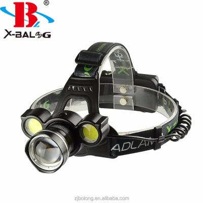 China X-BALOG C878 ZOOM COB LED Rechargeable Headlamp Camping Hands Free Rotating Headlamp, 1100 Lumens XML2 T6+2XCOB LED Cap Light With Back for sale