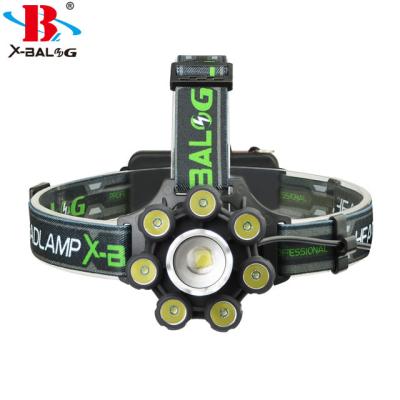 China Super Bright Camping 3500 Lumens Camping Hunting Rechargeable LED Headlamp for sale