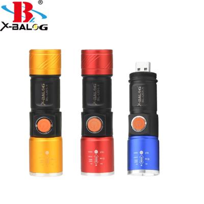 China USB Rechargeable Flashlight Daily Litting USB Charging Torch for sale