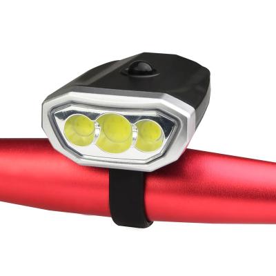 China COB LED Bike Front Light Powered by 3*AAA Battery BL-Q05D-3 for sale