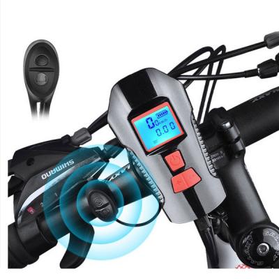 China Waterproof Bicycle Light USB Bike Front Light Flashlight Handlebar Cycling Head Fill Light With Horn Speed ​​Meter LCD Display BL-XA585A for sale