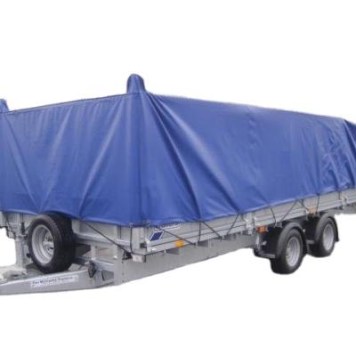 China Water Resistant 650gsm PVC Tarpaulin Trailer Cover Pop Up Trailer Covers Folding RV Camping Covers for sale