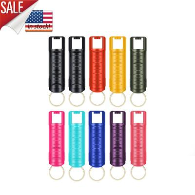 China Fast Shipping Empty Metal USA Plastic Shell Keychain Outdoor Self Defense Key Chain Set Plastic Shell Keychain Women for sale