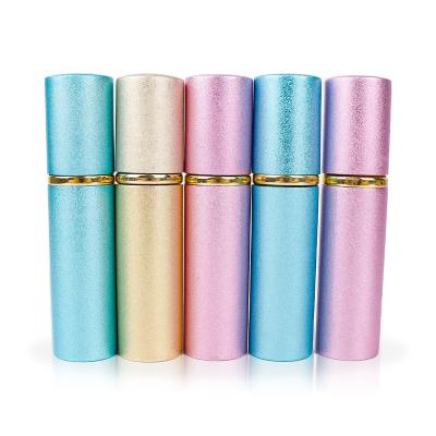 China Factory Wholesale Price Metal Lipstick Spray Key Chain Custom Portable Mini Pocket Spray Logo Women Plastic Key Chain for sale