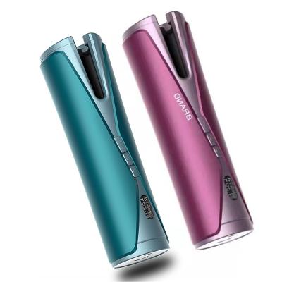 China Newest Hair Curlers Rechargeable Automatic Interrupt Portable Curling Wand Portable Iron For Different Style Travel Curl Cordless Curling Iron for sale