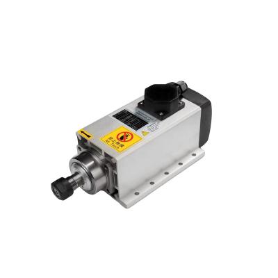 China AC 3.5KW Electric Powerful Square Spindle 18000rpm High Air Cooled Spindle Milling Motor With Flange for sale