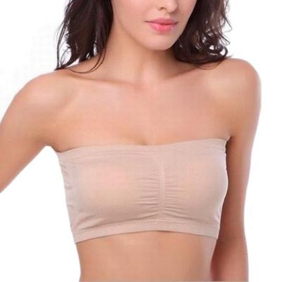 China Young Girl's Bra Strapless Seamless Underwear Ladies Strapless Invisible Seamless Underwear for sale