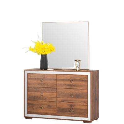 China Factory Supply Stylish Durable Comfortable Mirrored Bedside Table Furniture Modern Design Manufacturers Directly for sale