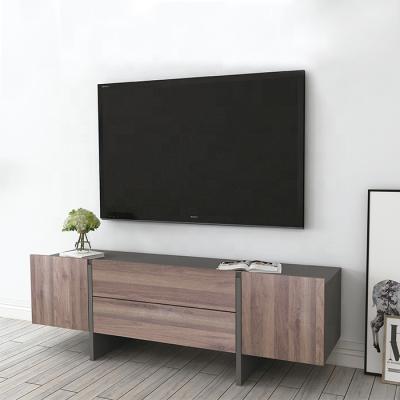 China (Other)New Simple Design Adjustable Morden Contemporary Wooden Walnut Color TV Stand Pictures For Home And Hotel for sale