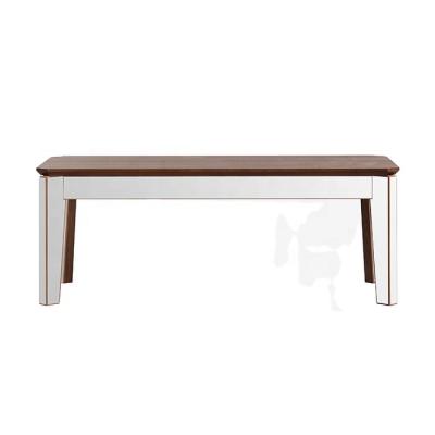 China (Size) Nordic Adjustable Designer Wooden Tea Table Walnut Melamine and Silver Acrylic Rectangular Coffee Table for sale