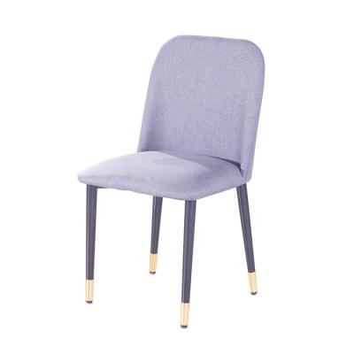 China Factory Direct Kitchen Cover Removable Upholstery Classic Mid Century Gray Fabric Luxury Dining Chair Acrylic Design for sale