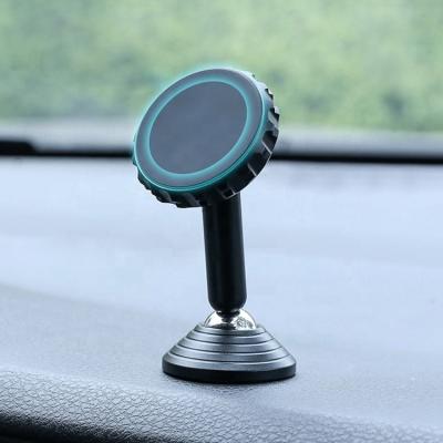 China Adjustable In Stock Creative Aluminum Alloy Dual Ball Magnet Car Phone holder 360 Rotation Magnetic Mobile Phone Holder for sale