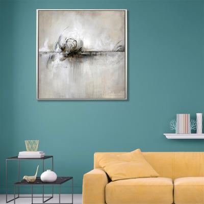 China Waterproof+ECO-Friendly Gray Abstract Art Painting Modern Art Framed Painting Wall Decor Handmade for sale