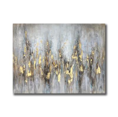 China Modern Abstract Wall Art GoldenFoil Handmade Art Painting Aurora Painting Wall Decor from Waterproof+ECO-Friendly for sale