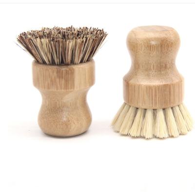 China Sustainable Round Pot Dish Bowl Bowl Sink Stove Wooden Bamboo Wash Short Sweep Handle Dishwashing Brush Kitchen Moisture Proof Accessories for sale