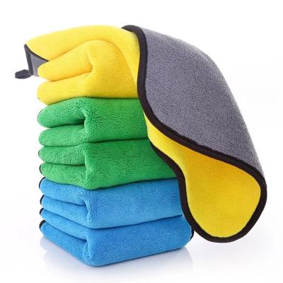 China Quick Dry Microfiber Car Cleaning Cloths, Upgraded 1200gsm Car Drying Towel Ultra-Thick Microfiber Cloth For Car Polishing Washing for sale