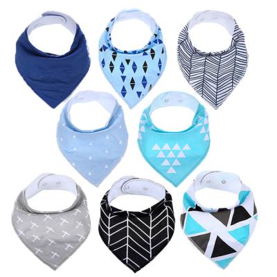 China 2020 Organic Cotton Baby Bandana Drool Bibs Amazon Antibacterial Best Selling For Drooling for sale