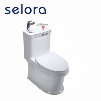 China Wash Down Sanitary One Piece Toilet Manufacturer Double-Flow Ware American Standard With Sink Toilet for sale