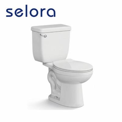 China Double-Flow South American Sanitary Ware Bathroom Siphon Women WC Two Piece Toilet with Cheap Price for sale