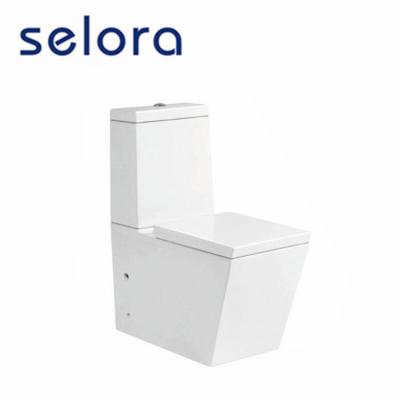 China Double-flush exported to New Zealand toilet washdown watermark two-piece toilet for sale