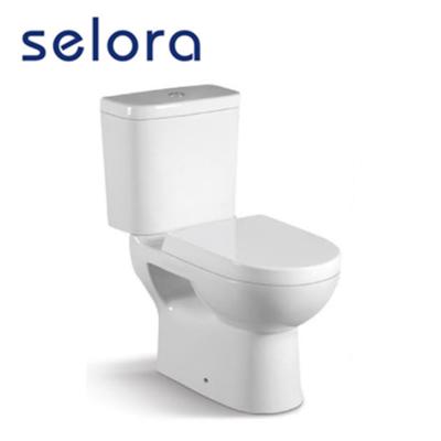 China Double-flush Nice White Sanitary Ware Double Floor Washdown Pc 2 Flush Toilet For Household for sale