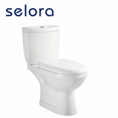 China Double-flow promotion Saudi sanitary ware bathroom handicap two-piece public toilet for the elderly with disabilities for sale