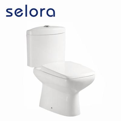 China Double-Flow Ceramic Sanitary Ware Two-Piece White Color Chinese Girl Go To The Toilet From China Supplier for sale