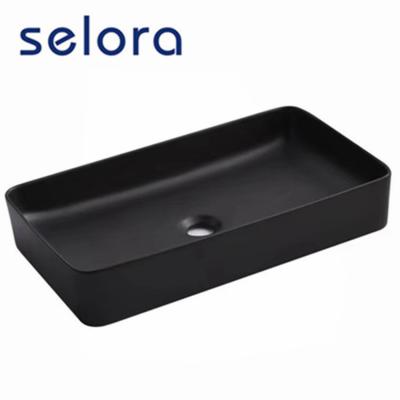 China The shampoo descends from the manufacturers directly to supply the bathroom rectangular matt basin color sink for sale