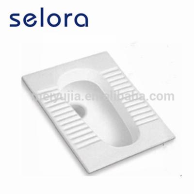 China Without Fender Bathroom Sanitary Ceramic Asian Toilet Squat Pan With Good Welding for sale