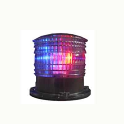 China Traffic Warning Area Truck and Police Vehicle Bi-Colors Red and Blue LED Solar Rotating Strobe Warning Lights with Magnetic Base for sale