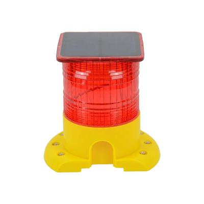 China High-bright Polycarbonate Doublewise LED Solar Warning Light For Crane / Tower Road Safety / Light Up Mountain for sale